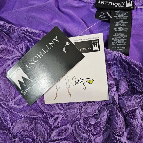 Y2K Lilac Fairy Roses Floral Lace Sheer Midi Skirt Sz 1X Lined Whimsigoth - Picture 8 of 8